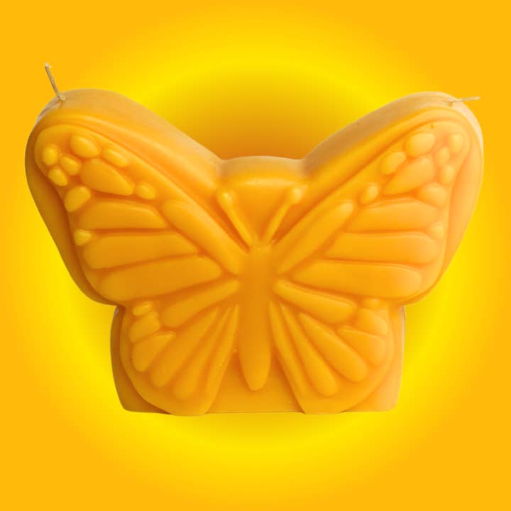 Butterfly Transformation Figure Candle Double Wick for wholesale by Aquarian Soul