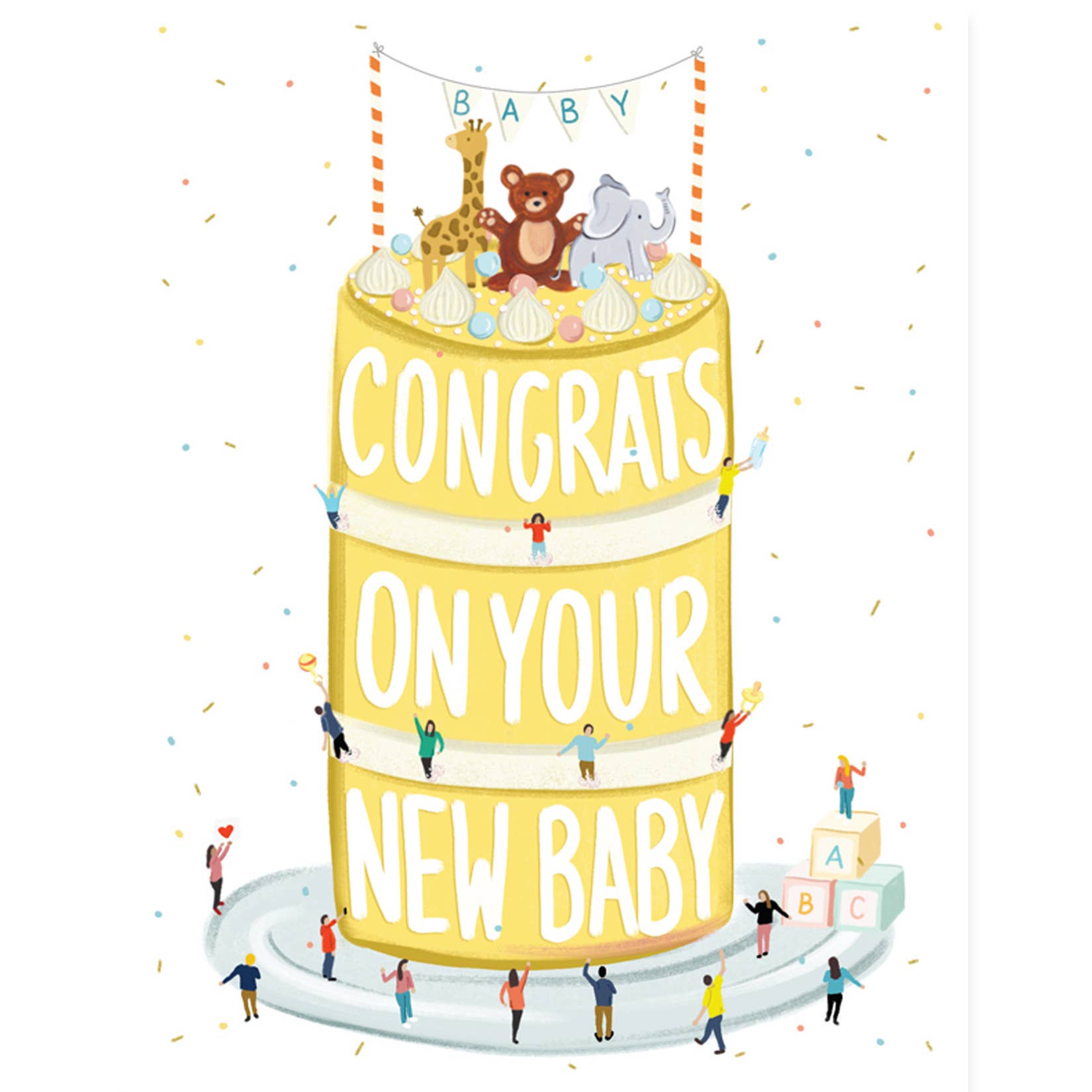 Paige & Willow - Wholesale Baby Card - Baby Cake Card1