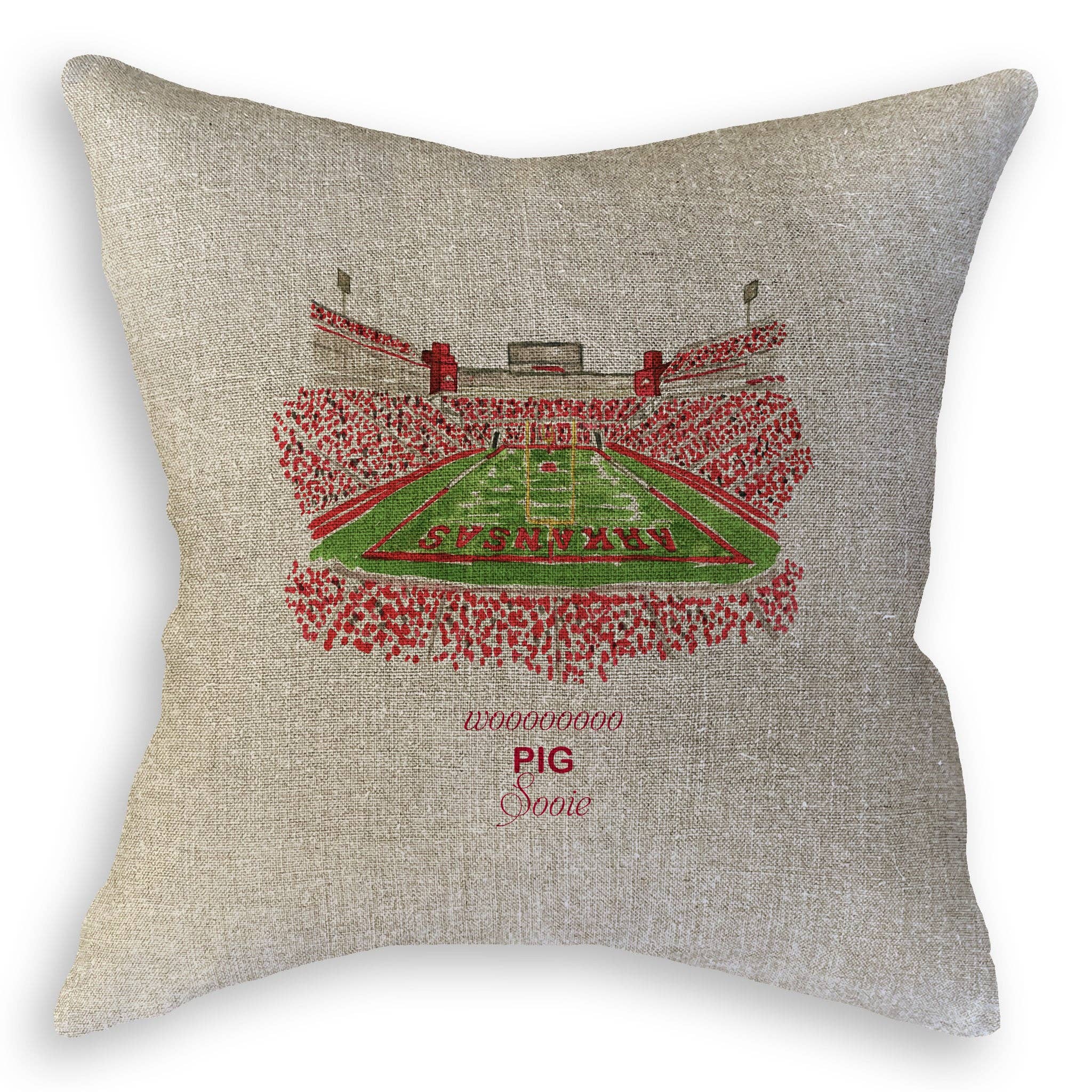 French Graffiti - Wholesale Tea Towel - Fayetteville, Arkansas Stadium with Quote10