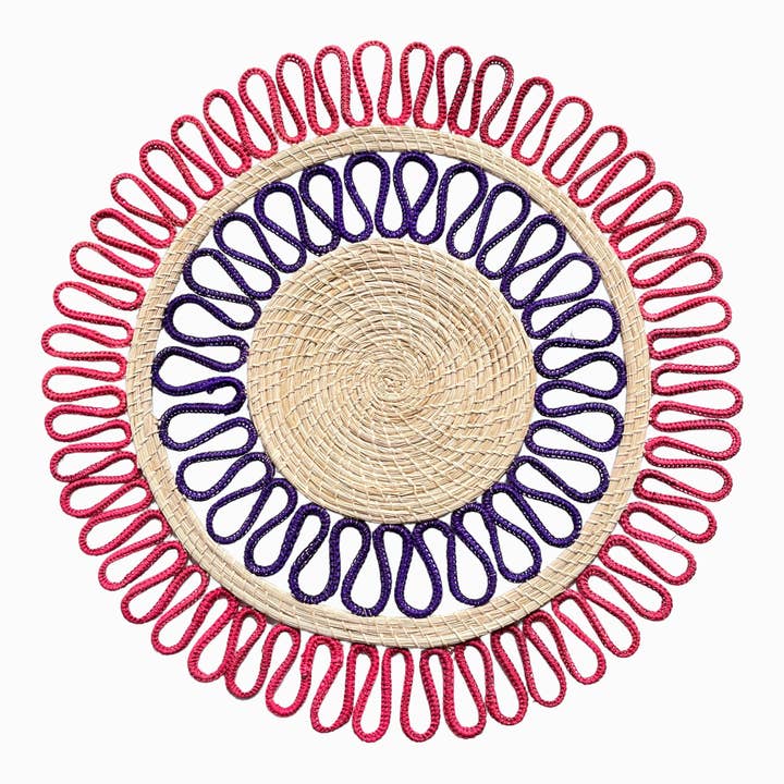 Coro Cora™ - Wholesale Placemat - Magnolia Dos Placemat - Iraca Palm4