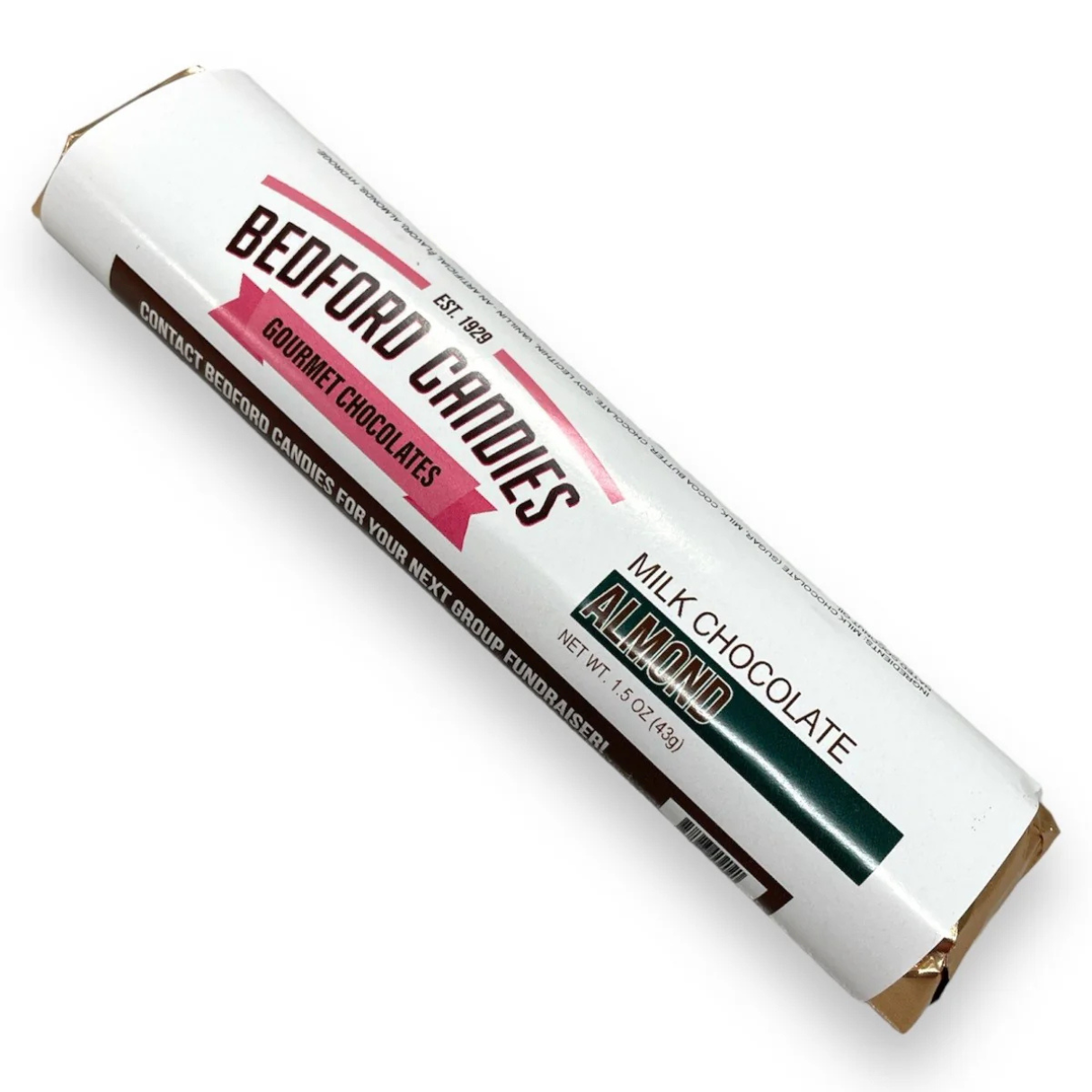 I Got Your Candy - Wholesale Chocolate Bar - Bedford Candies Milk Chocolate Almond Bars 30ct - 1.5oz1
