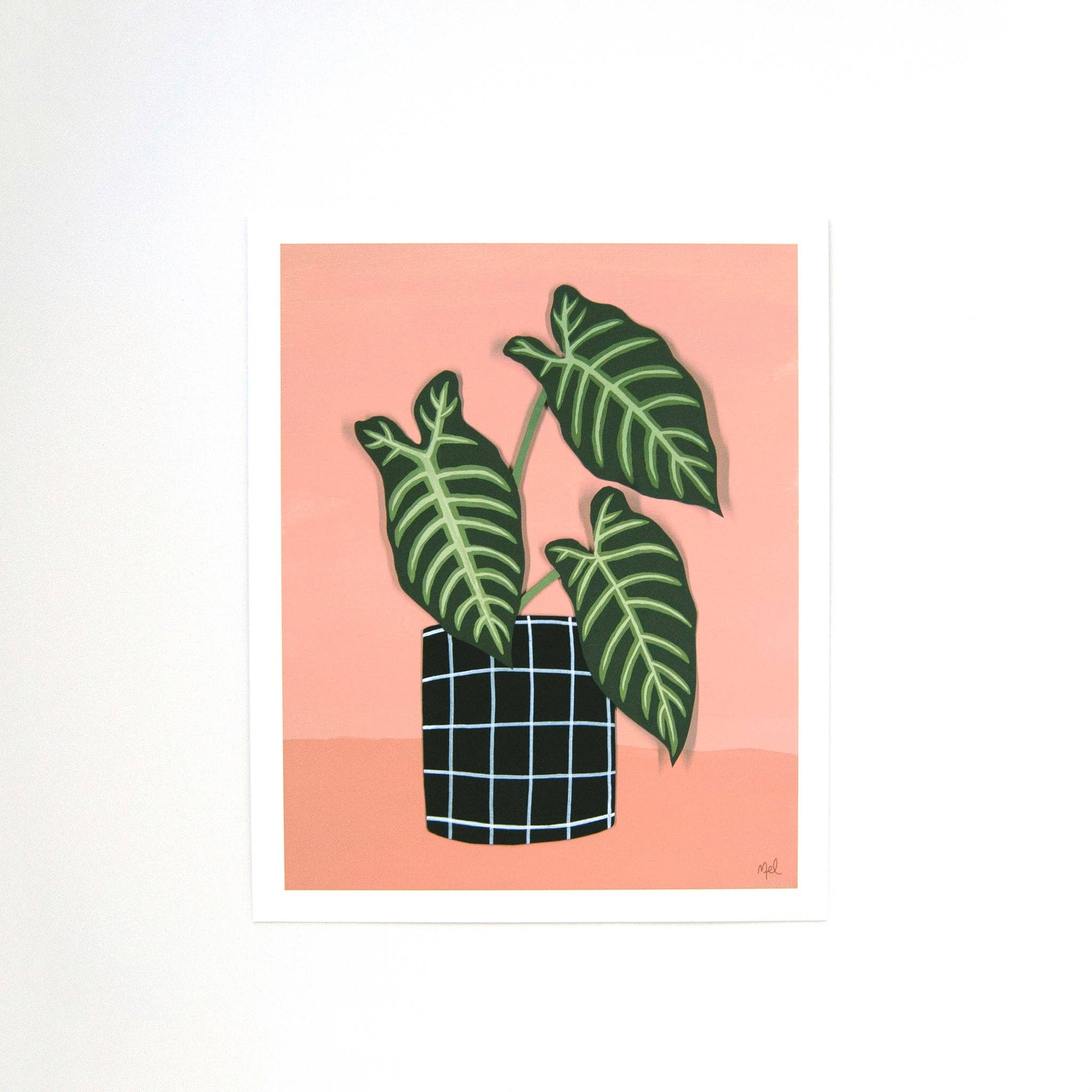 Melanie Gehrke Fine Art Studio - Wholesale Art Print - "Lively Elephant Ear" A Vertical Print0