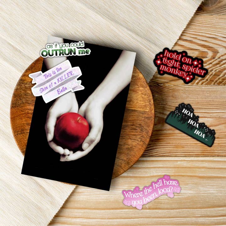 Pack d'autocollants Romance de vampire scintillant pour la vente par Serafine Art and Design