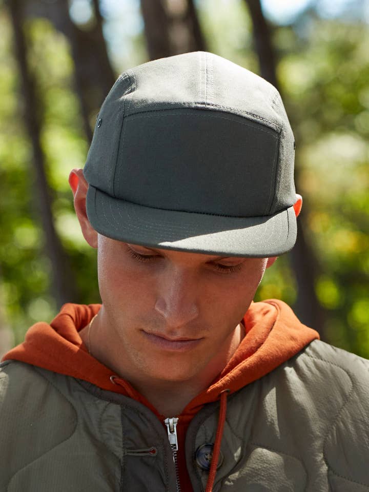 Beechfield Canvas 5 Panel Camper Cap | Cotton | Flat Peak | Unisex | 5 Colours | One Size for wholesale by Logo Free Clothing