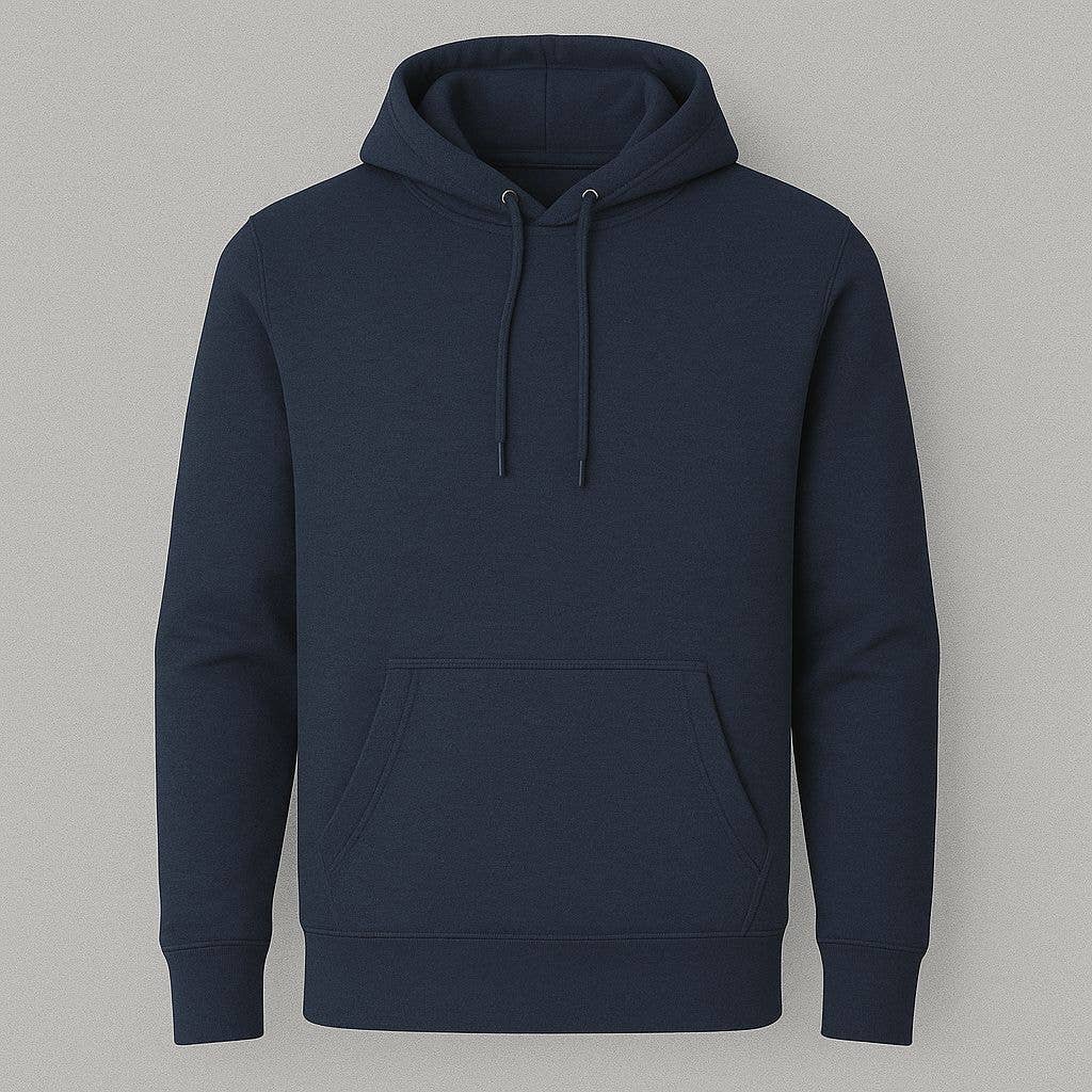 Factory Blanks - Vente Sweat à capuche – unisexe - SWEAT À CAPUCHE BLEU MARINE 300GSM POLAIRE COTON-POLY - CANADA UNIQUEMENT8