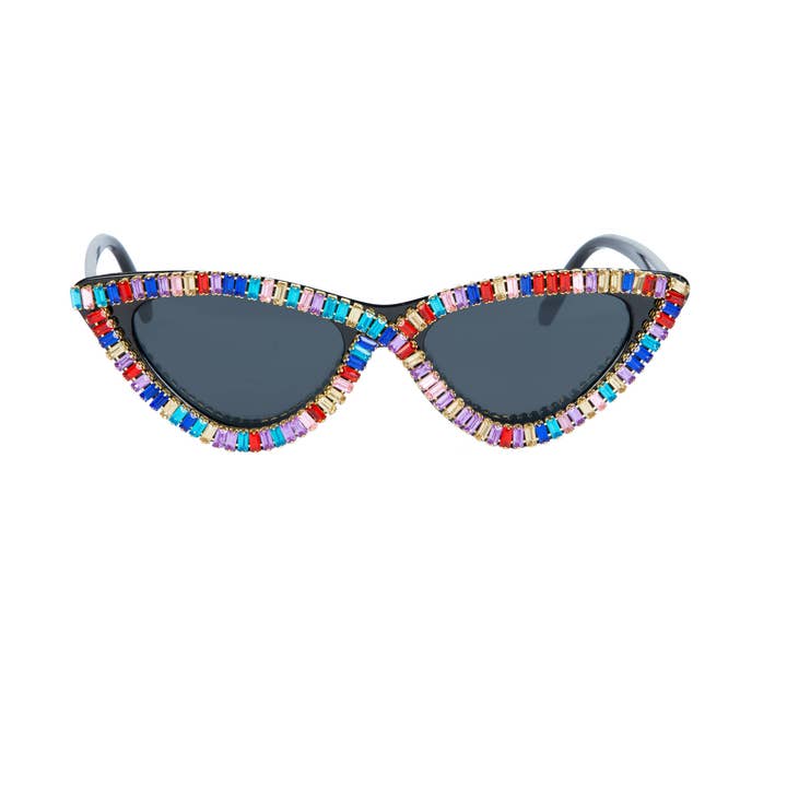Ole - Wholesale Sunglasses - Women's - Handmade Rhinestone Sunglasses G0377