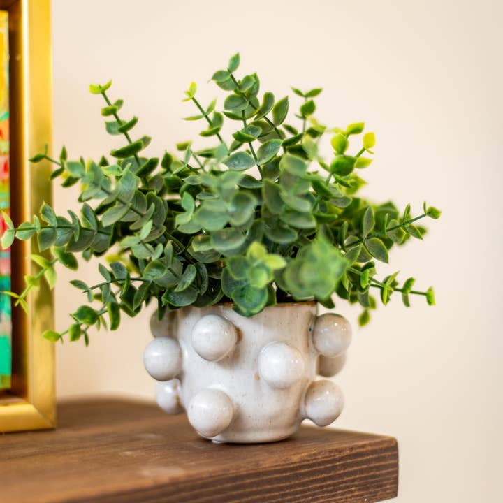 Auden & Avery - Wholesale Plant Pot - Stoneware Reactive Glaze Planter Pot w/Orbs - Holds 3" Pot