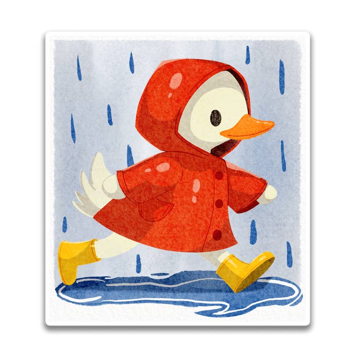 Adesivo de pato Rainy Day por atacado de Stick With Finn