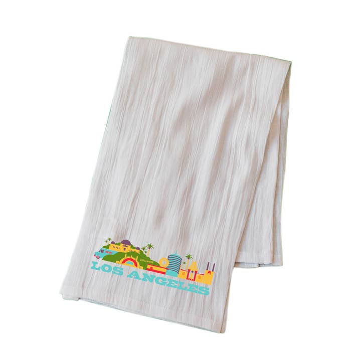 Los Angeles Cityscape Tea Towel for wholesale by All Good Living