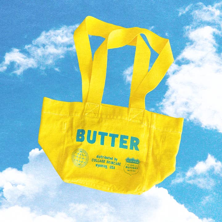 Reversible Butter Tote Bag for wholesale by Collage Skincare
