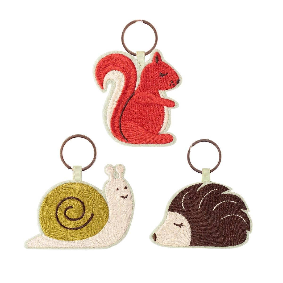 Global Affairs - Wholesale Keychain - Kids - Keyring Forest Animals Assorted 3 designs0