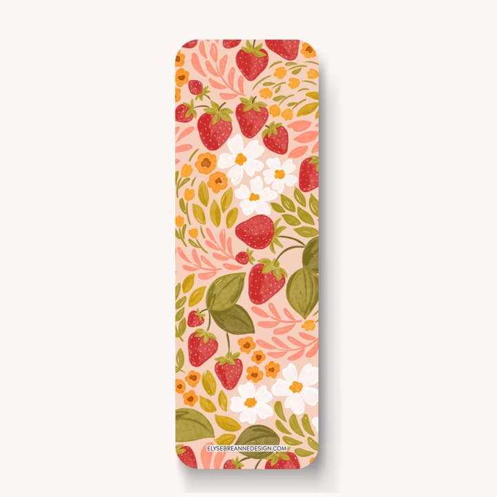 Elyse Breanne Design - Wholesale Bookmark - Strawberry Patch Bookmark