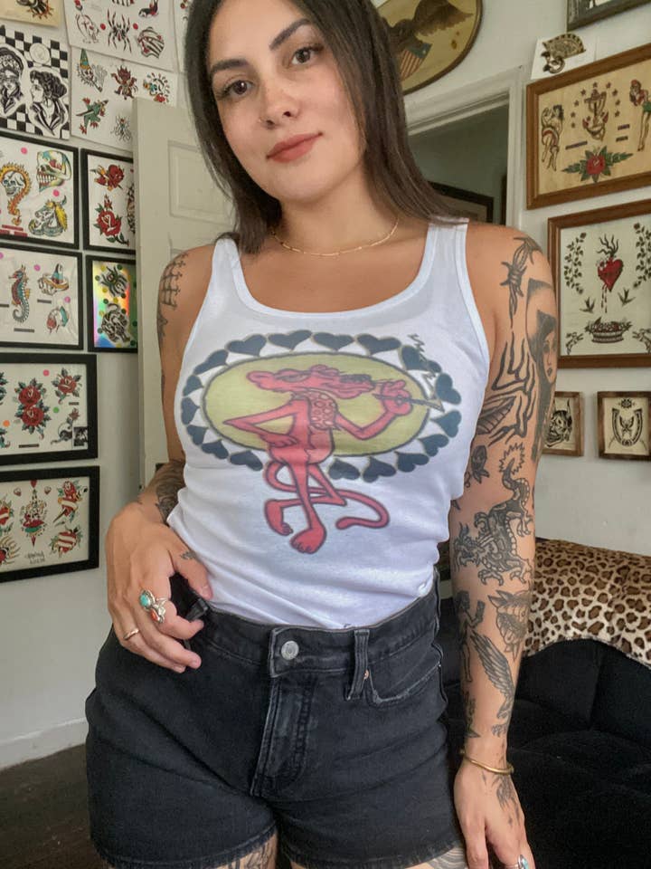 Bluebonnet Goods - Wholesale Tank Top - Women's - Pink Panther Tank