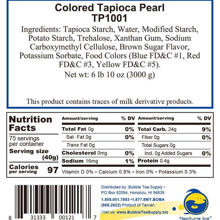 Bubble Tea Supply - Wholesale Beads - Colored Tapioca Pearl For Bubble Tea (6.6 lbs)2