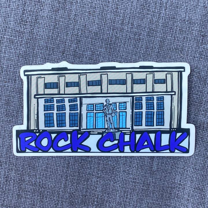 Something Beautiful - Vente Autocollant - Autocollant Allen Fieldhouse Rock Chalk2