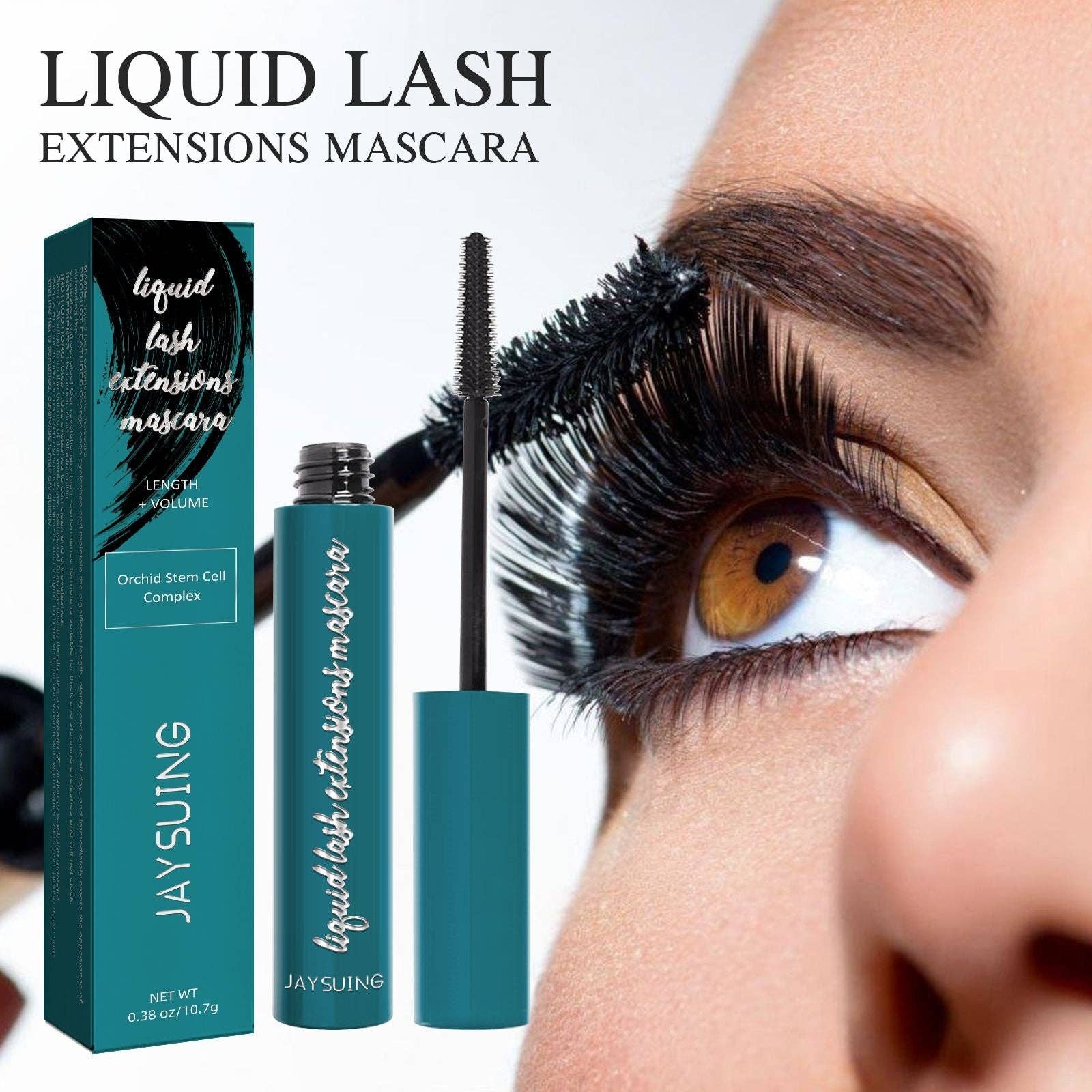Naomi's Happy Place Shop - Wholesale Mascara - Jaysuing Mascara Cream, Long, Thin, Thick, Curling Eyelashes Will Hold The Makeup Naturally Without Blending Black Mascara3