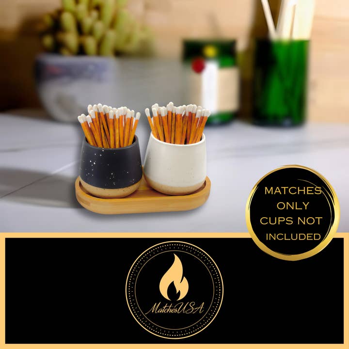 Matches USA - Wholesale Matches - 3" Color Wooden Safety Matches Match Bulk13