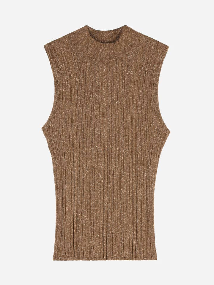 LUXIE TANK TOP hazelnut for wholesale by An'ge