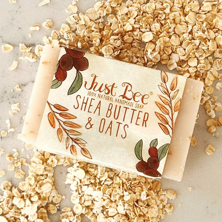 Savon au beurre de karité et à l'avoine pour la vente par Just Bee