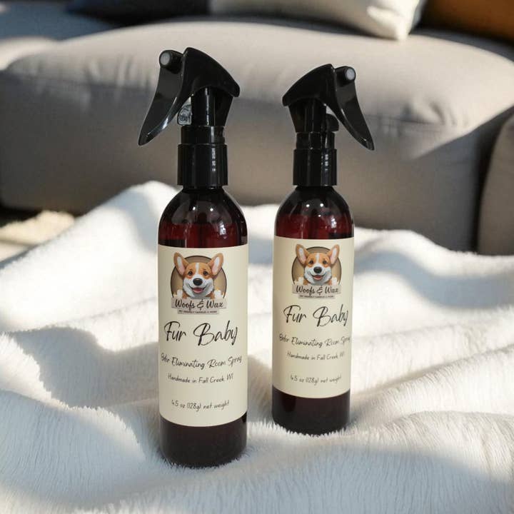 Fur Baby Room Spray - 4.5oz - Pet Safe for wholesale by Woofs & Wax