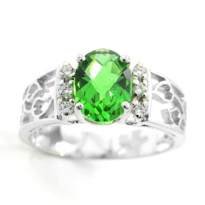 Filigree Mt St Helens Helenite Sterling Silver Ring for wholesale by Twan Kee Jewelry