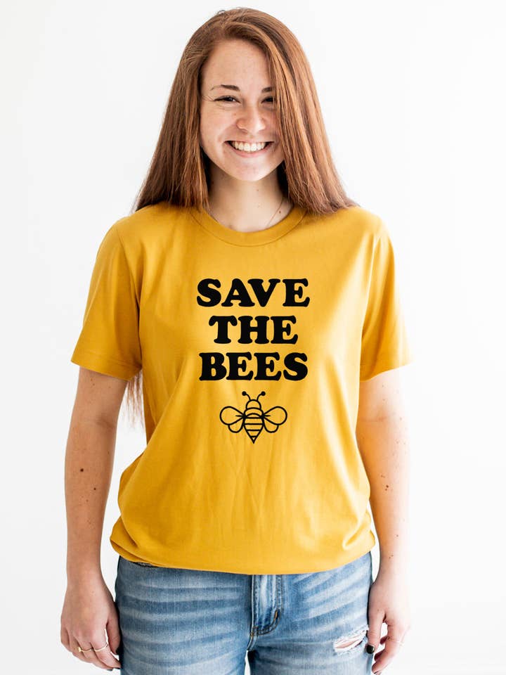 Save the Bees Graphic Tee | Womens Clothing Bee T Shirts for wholesale by Nature Supply Co