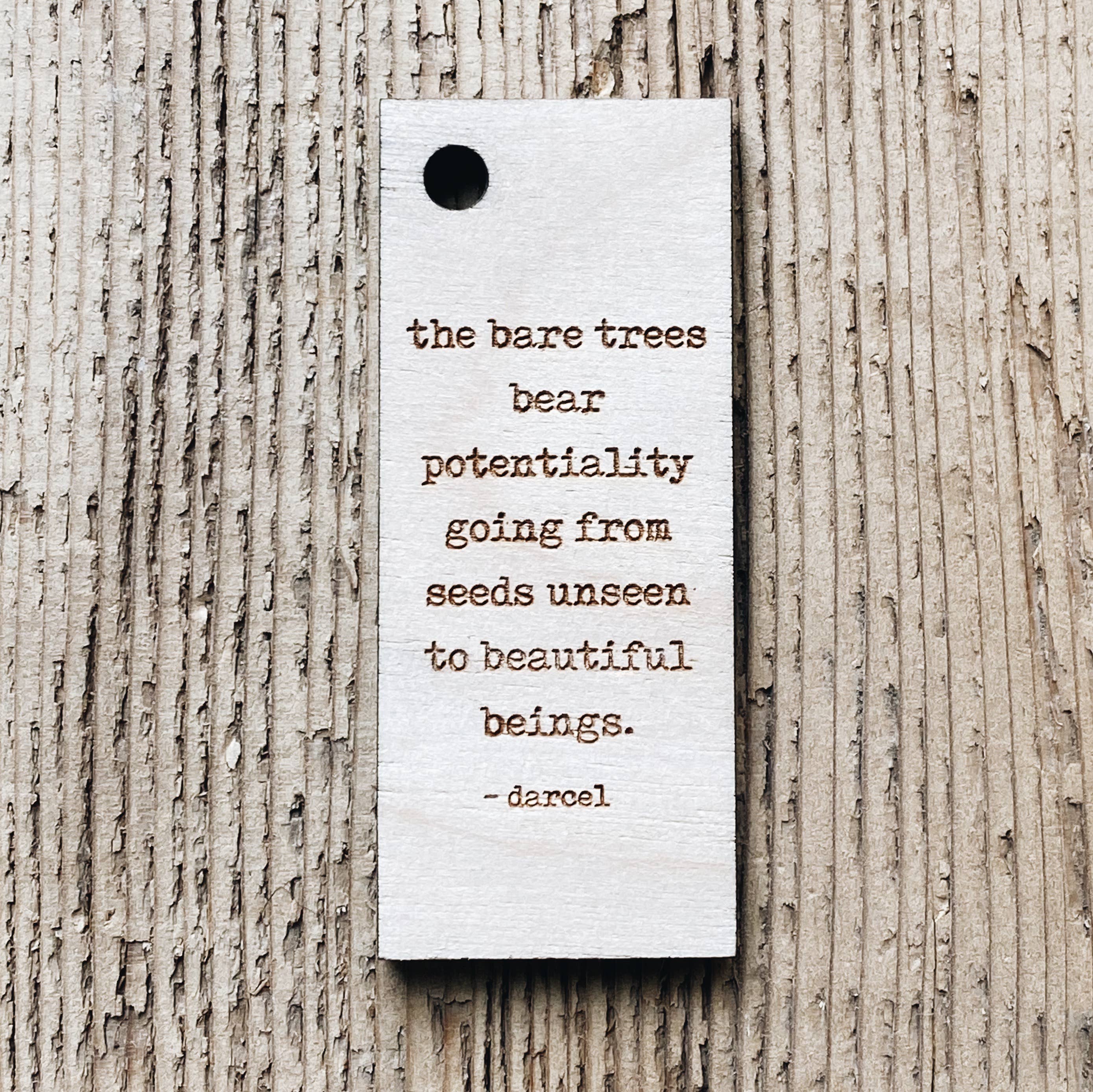 Spiritual Whiskey - Wholesale Gift Tag - Engraved Wooden Poetry Tag // Gift Tag // Keychain3