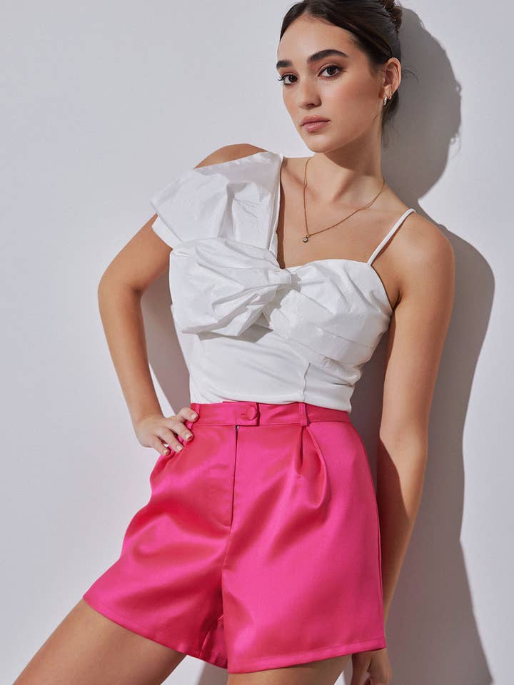 Satin Twill Shorts for wholesale by Strut & Bolt