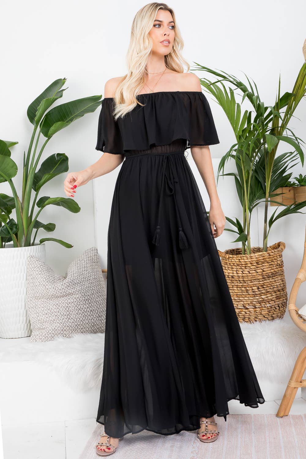 Sweet Lovely by Jen - Wholesale Dress - Women's - OFF-SHOULDER MAXI DRESS18