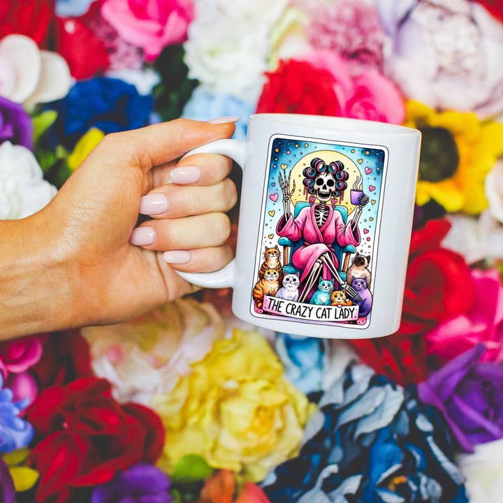 Ace the Pitmatian Co - Wholesale Coffee Mug - Crazy Cat Lady Coffee Mug