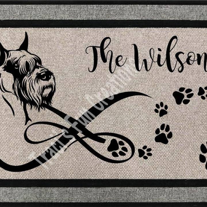 Schnuazer Door Mat for wholesale by Traci's Fun Creations