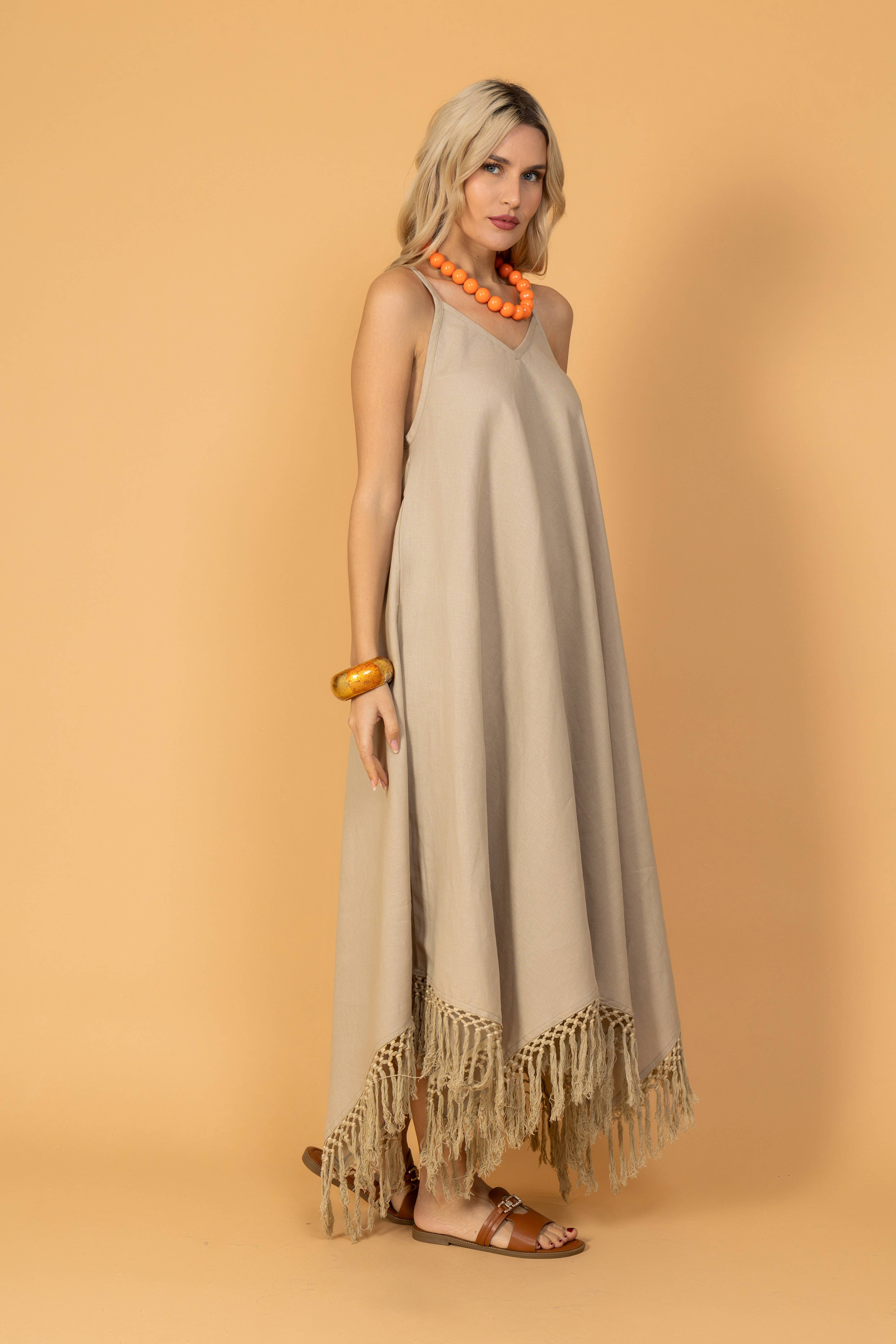 FAME GREECE - Vente Robe – femme - ROBE À BRETELLES F-1853