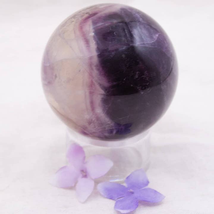 Tiny Rituals - Wholesale Spiritual Stone/Crystal - Rare Rainbow Fluorite Spheres - AAA Premium Quality100