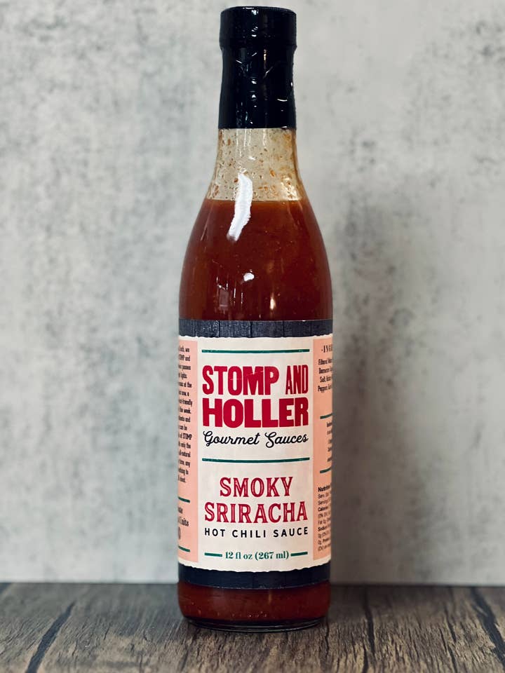 Sauce piquante Sriracha fumée - 12 fl oz pour la vente par Stomp and Holler Gourmet Sauces