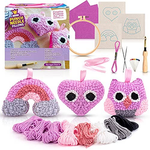 Craftiloo – wholesale Material för broderi/korsstygn – 3 st broderistansverktyg för barn