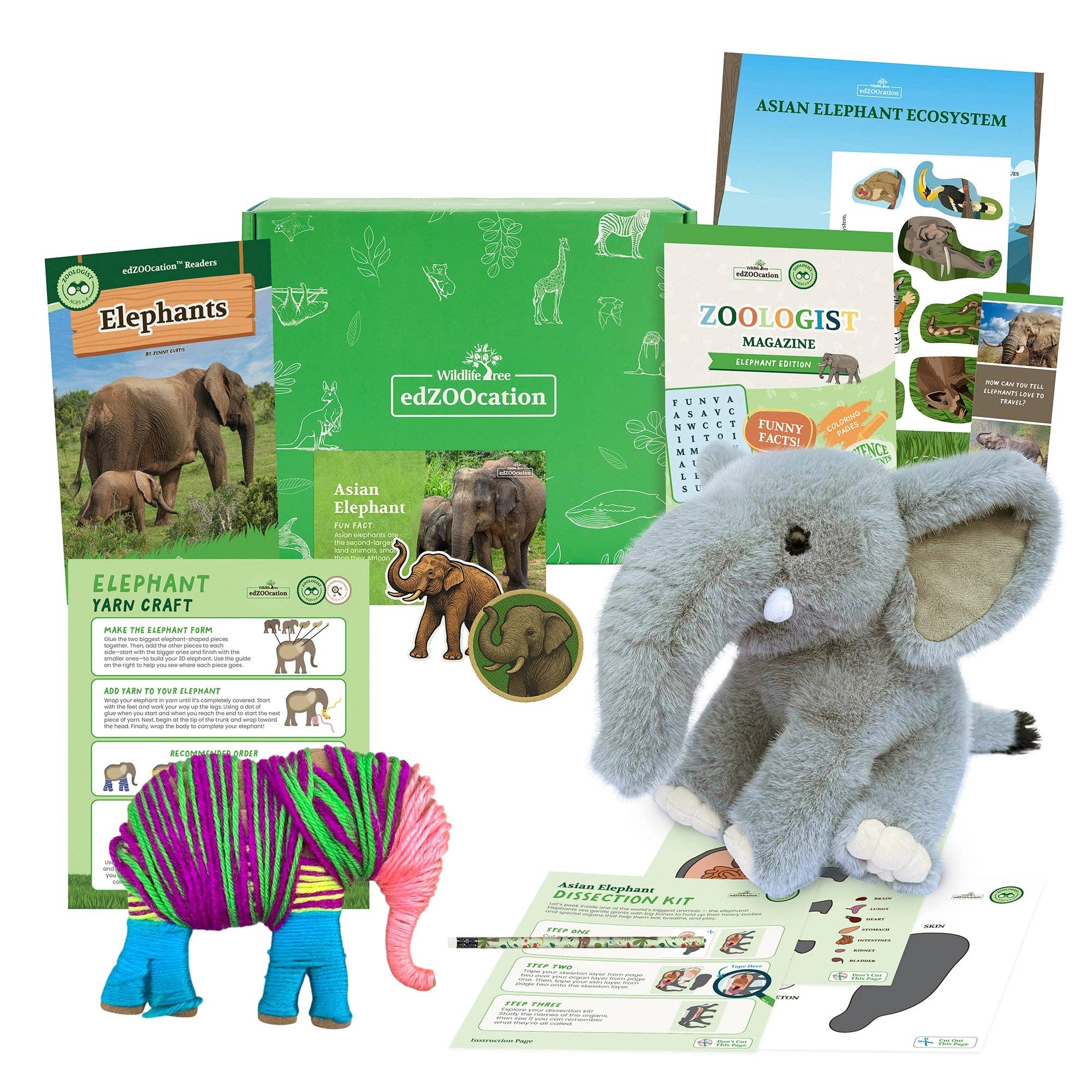 Wildlife Tree - Wholesale Toy Set - Kids - Elephant Zoologist Box (Ages 6-8)2
