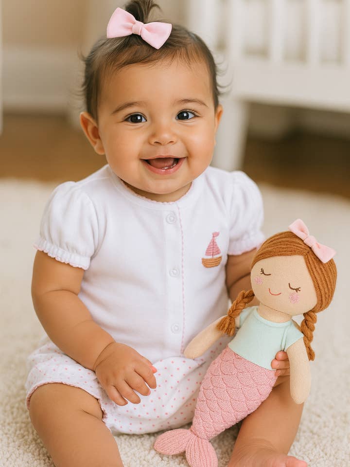 Baby Girl's "Sailboat" Diaper Set for wholesale by Baby Threads