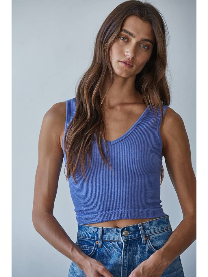 By Together - Wholesale Tank Top - Women's - S1050N | Seamless Sleeveless UV Neck Reversible Tank Top14