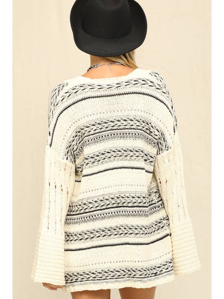 Grey Slouchy Drop-Shoulder Open Front Cardigan for wholesale on Faire6