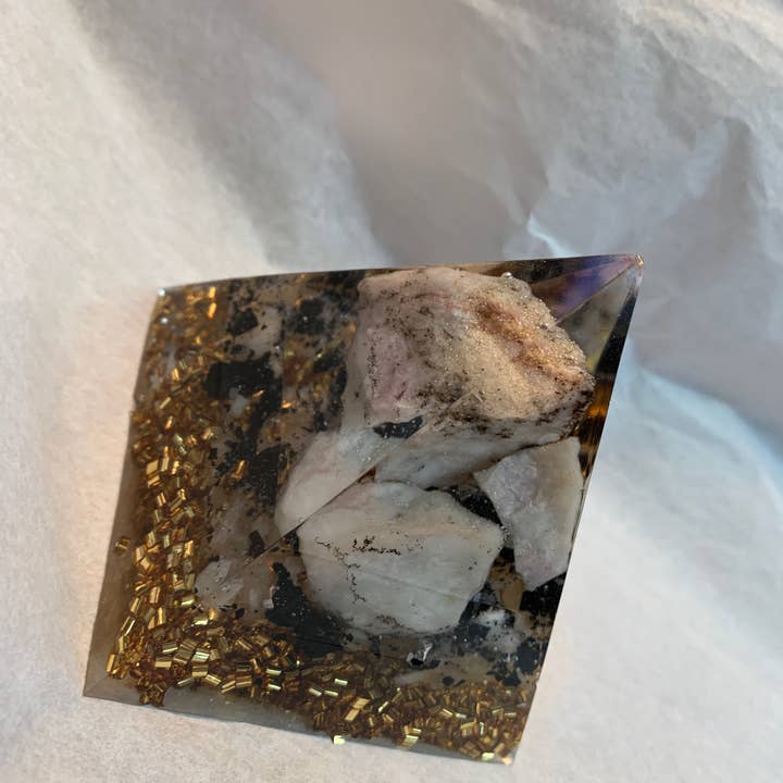 Orgonics by Driftwood Works Inc - Wholesale Spiritual Stone/Crystal - PINK MOONSTONE Healing Orgonites - Moonstone4