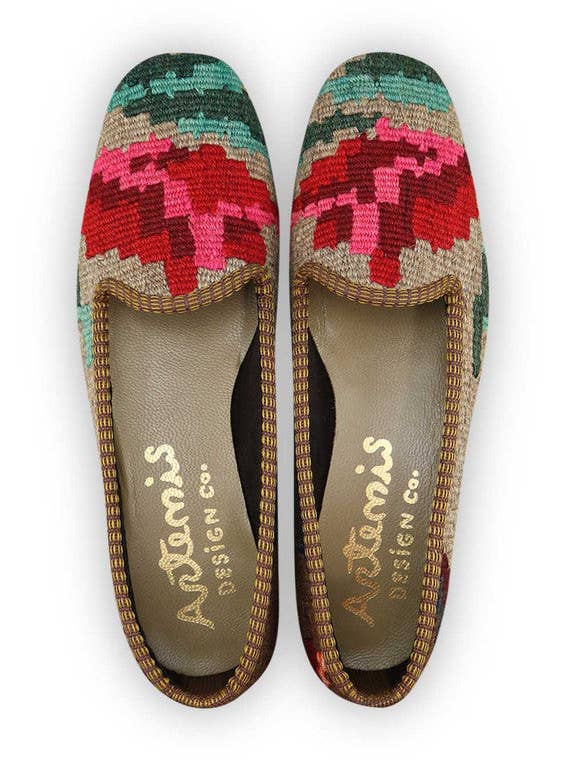 Mocassini Kilim da donna, taglia 7 per la vendita all'ingrosso da parte di Artemis Design Co.
