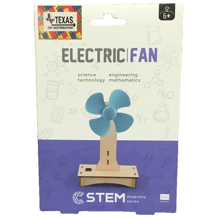Electric Fan DIY STEM Construction Kit, Educational Toy for wholesale by Texas Toy Distribution