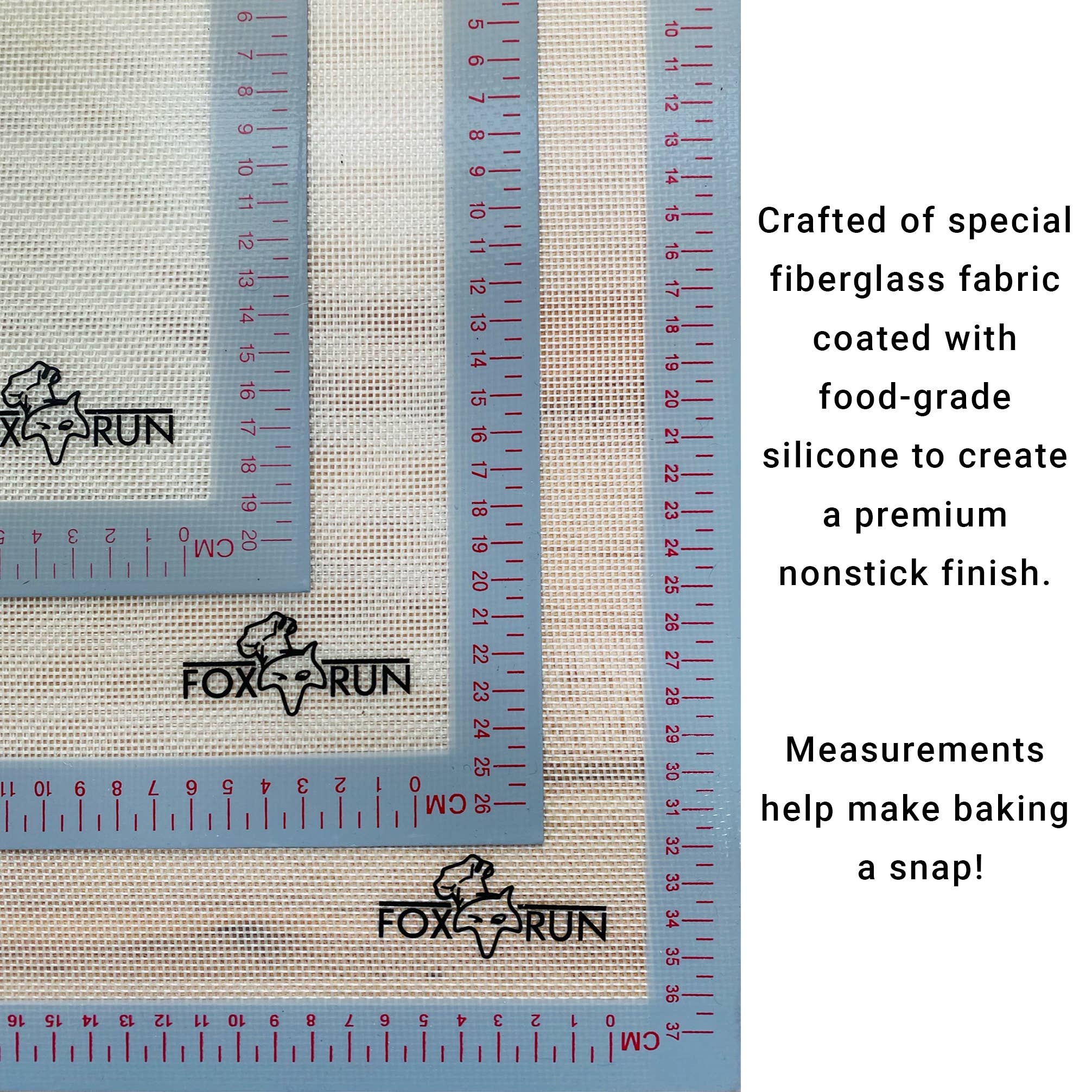 Fox Run Brands - Venta al por mayor Bandeja/lámina de horno - Tapete de silicona para hornear Fox Run, 16.5 x 11.75 pulgadas8