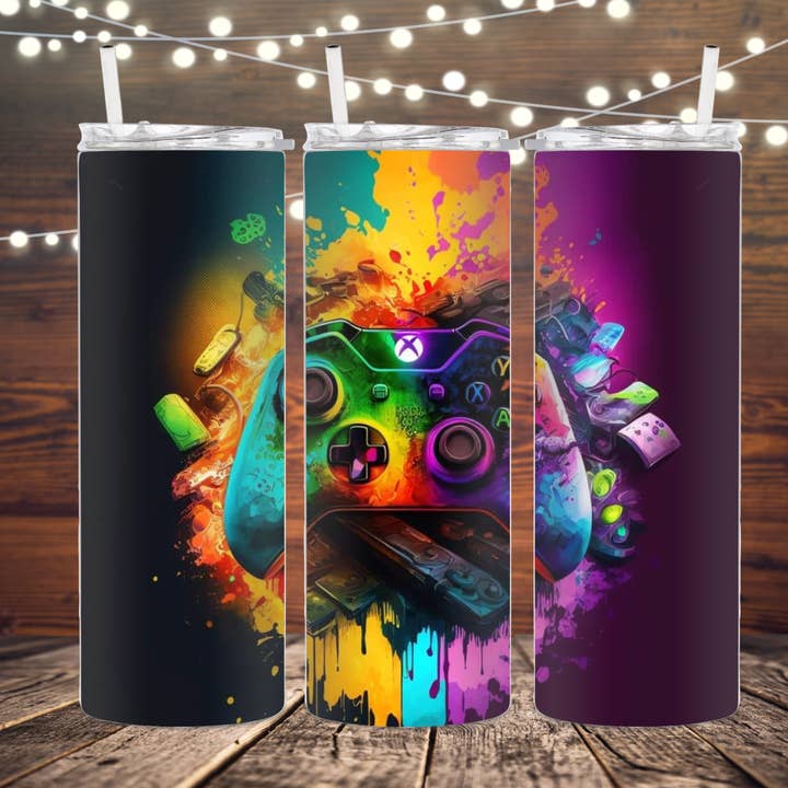 Xbox Controller Sublimation Tumbler for wholesale by K. I. Designs