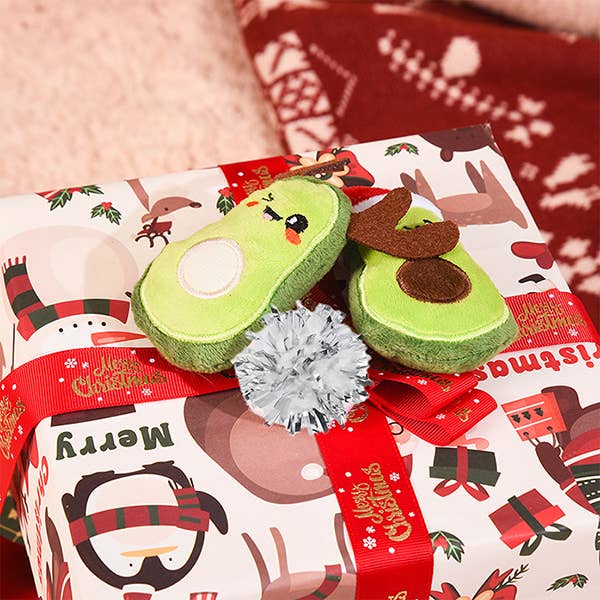 Hugsmart Products Inc - Wholesale Pet Toy Set - Cat - HugSmart Pet - Holiday Feline  | Avocado Christmas - Cat Toy2