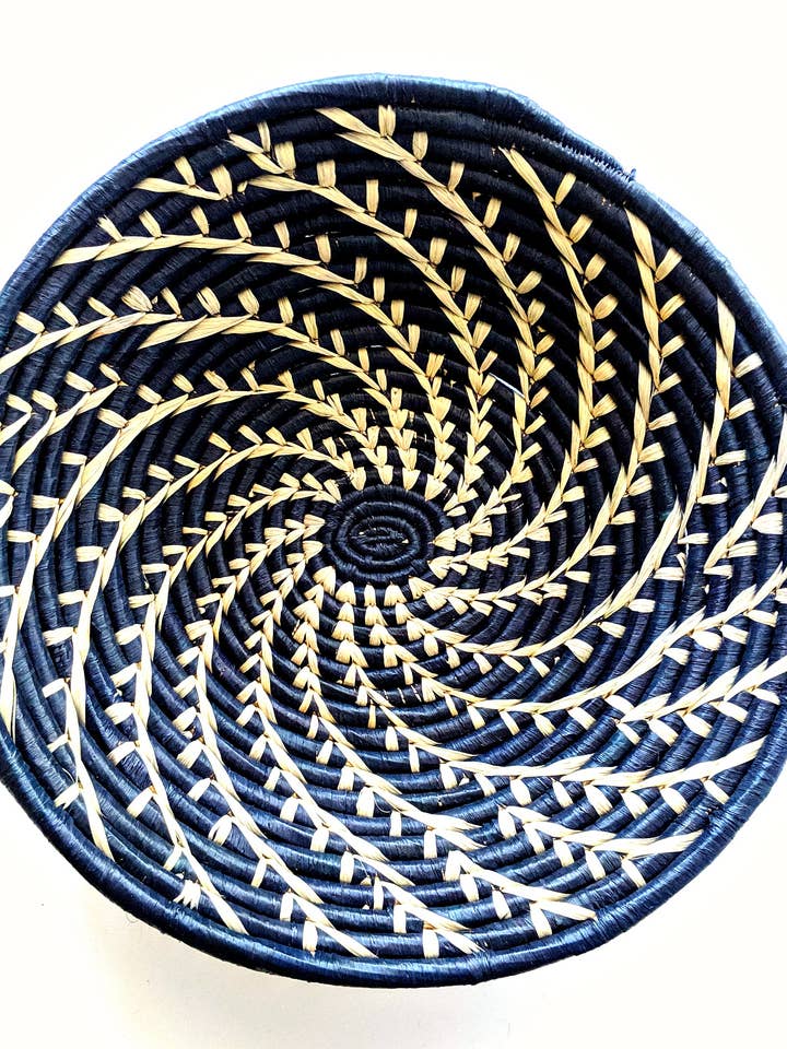 Large Black Woven Storage Basket Raffia for wholesale by Reflektion Design