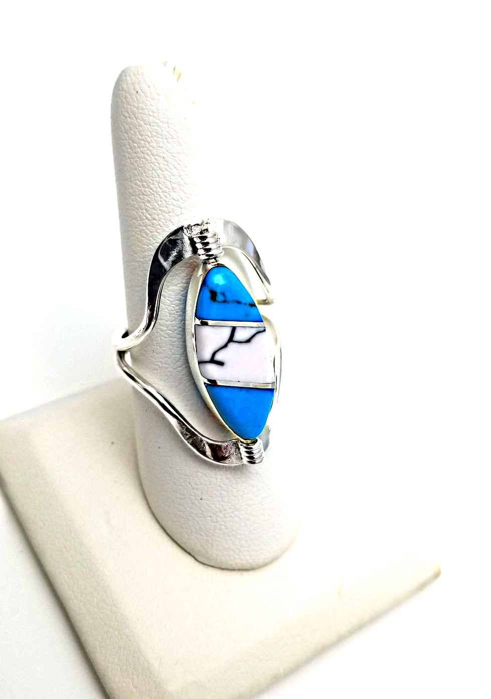 Costello International - Wholesale Cocktail/Statement Ring - Flip Large Semi-Precious Stone Inlaid Rings27