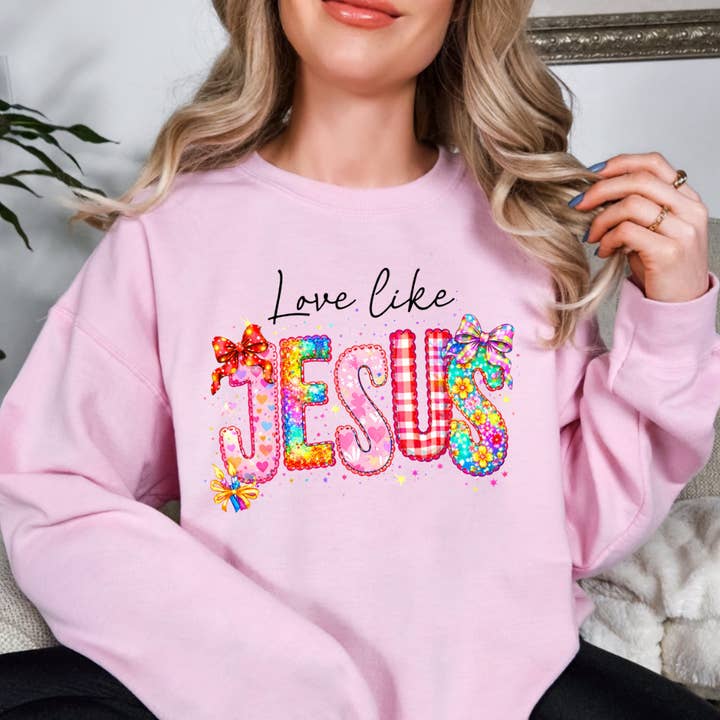 Liebe wie Jesus Valentinstag Sweatshirt für den Großhandel von Simply Spoken Apparel