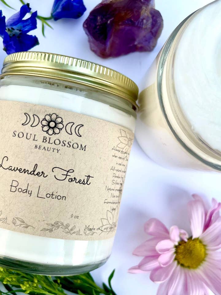 Lavender Forest Natural Body Lotion - Lavender Evergreen for wholesale by Soul Blossom Beauty