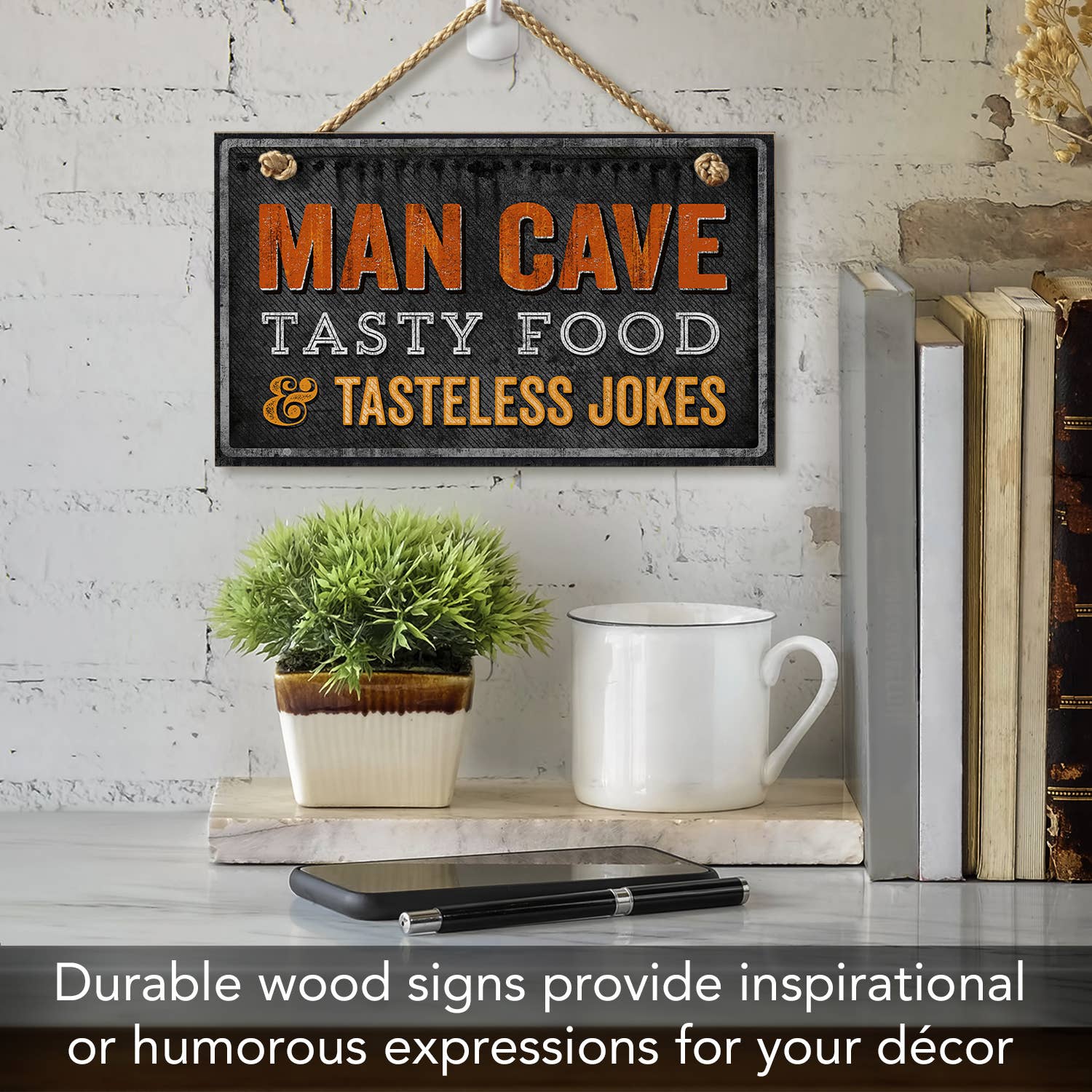 Conimar Promotions - Wholesale Sign - "Man Cave" Decorative Hanging Wood Wall Sign5